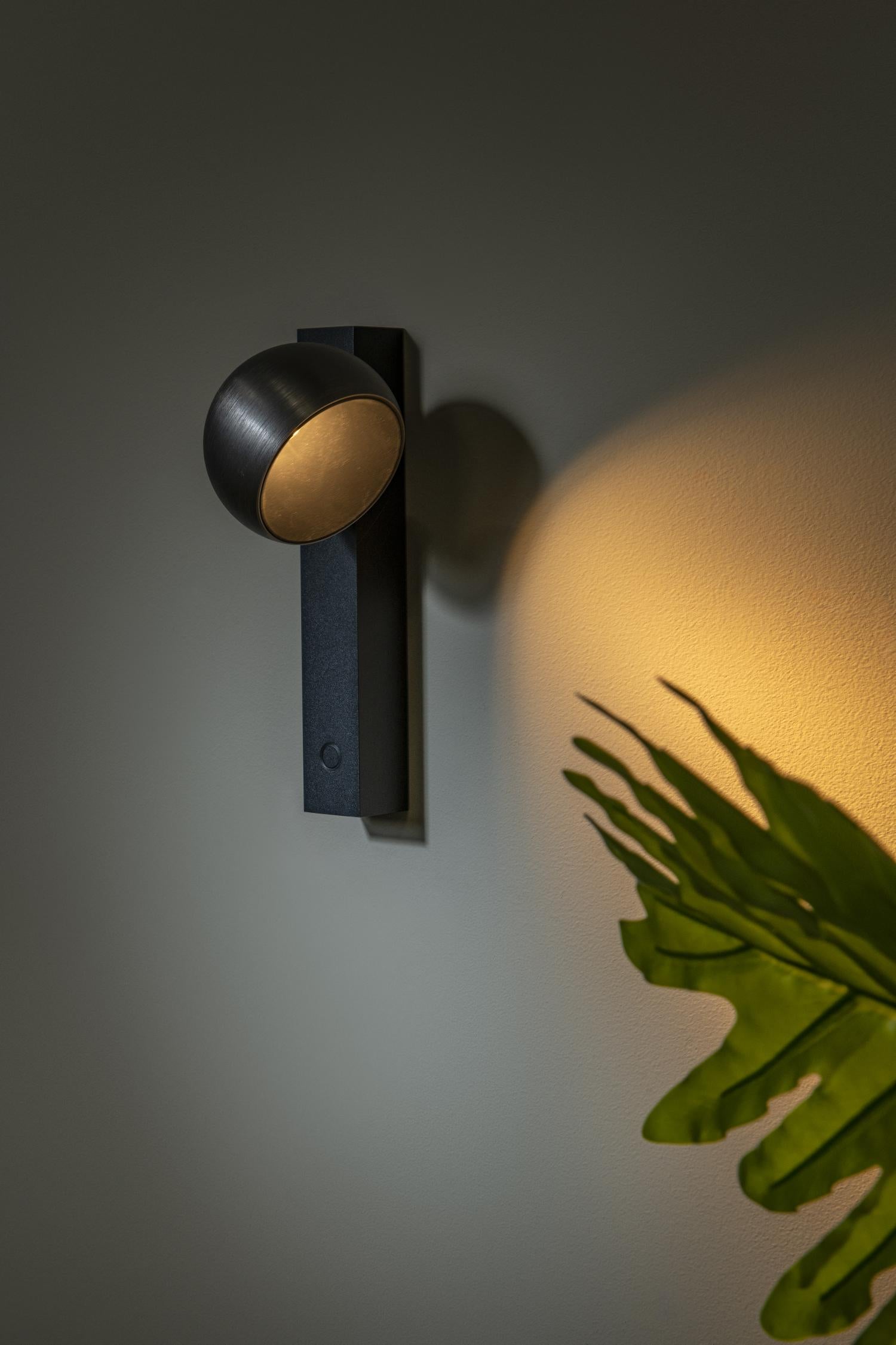 Lucide ESFERA - Wandlamp - LED Dimb. - 1x9W 2700K - Grijs ijzer | Premium - KwaliteitWonen.nl
