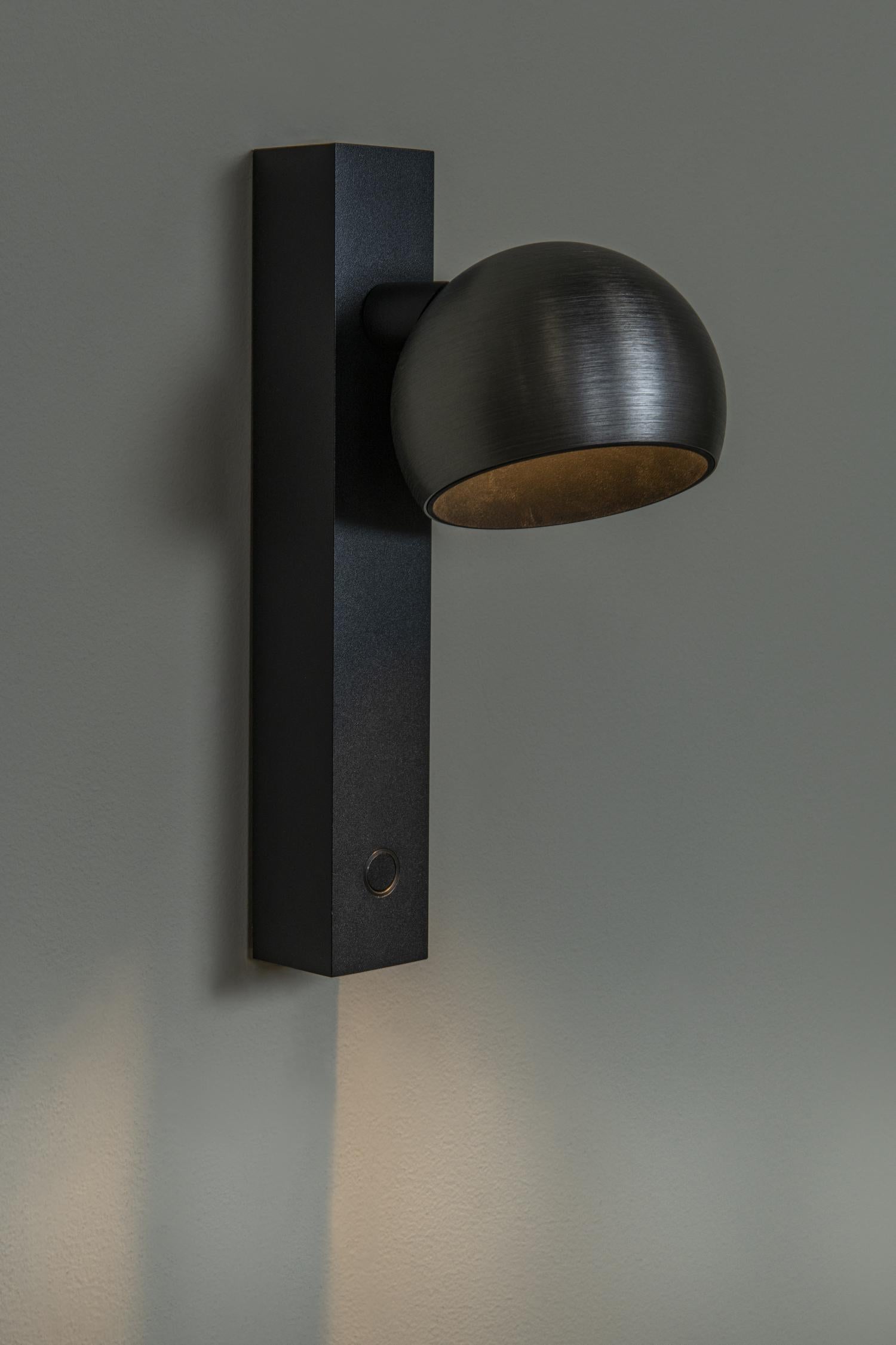 Lucide ESFERA - Wandlamp - LED Dimb. - 1x9W 2700K - Grijs ijzer | Premium - KwaliteitWonen.nl