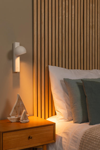 Lucide ESFERA - Wandlamp - LED Dimb. - 1x9W 2700K - Wit | Premium - KwaliteitWonen.nl