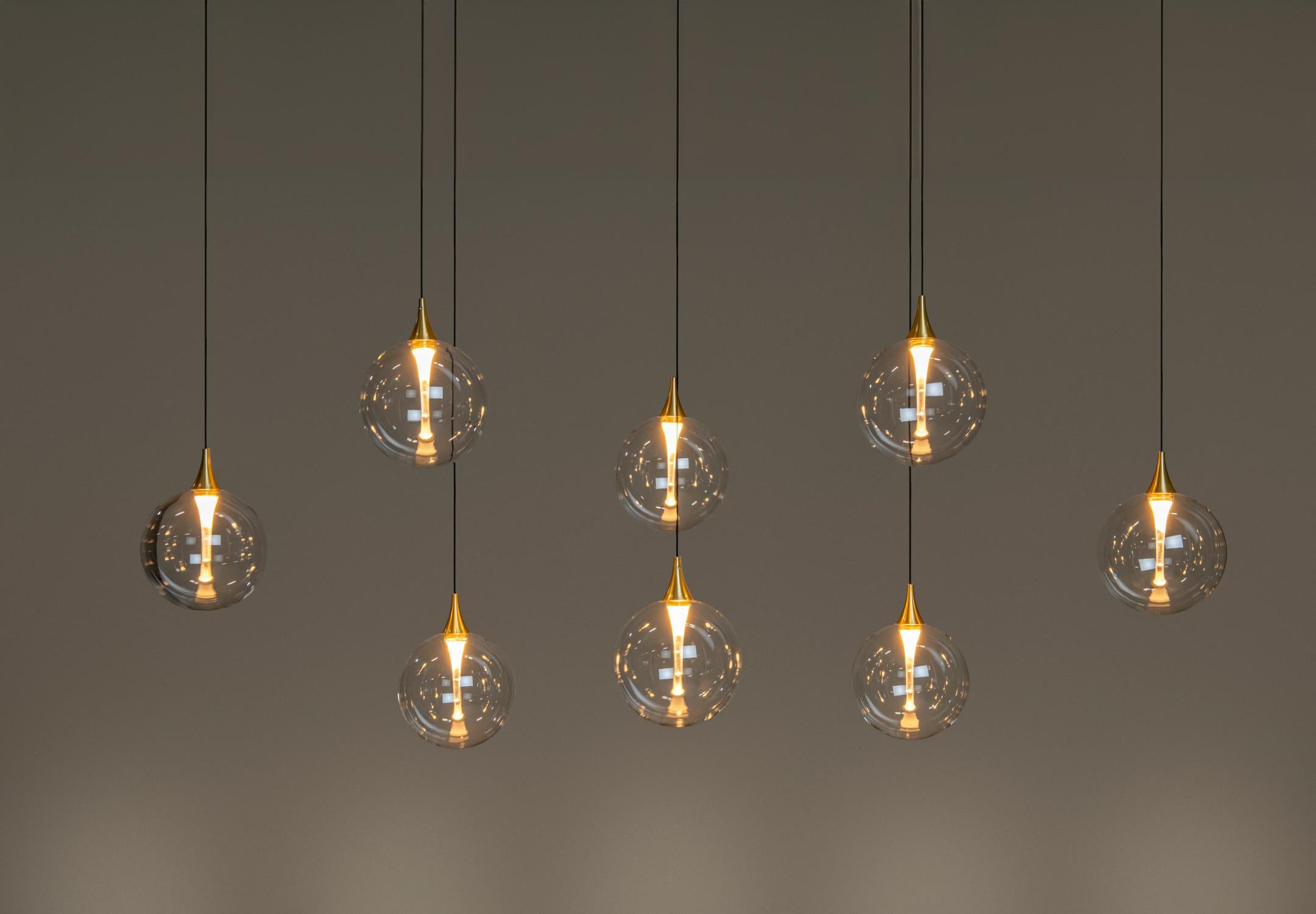 Lucide GISELA - Hanglamp - LED Dimb. - 8x3,9W 2700K - Transparant | Premium - KwaliteitWonen.nl