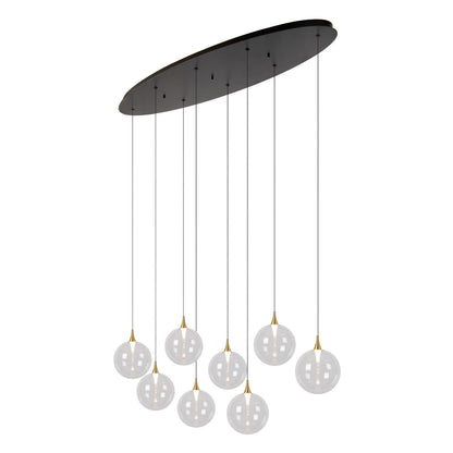 Lucide GISELA - Hanglamp - LED Dimb. - 8x3,9W 2700K - Transparant | Premium - KwaliteitWonen.nl