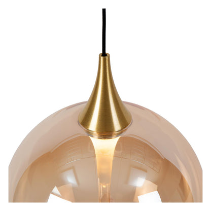 Lucide GISELA - Hanglamp - Ø 16 cm - LED Dimb. - 1x5W 2700K - Amber | Premium - KwaliteitWonen.nl