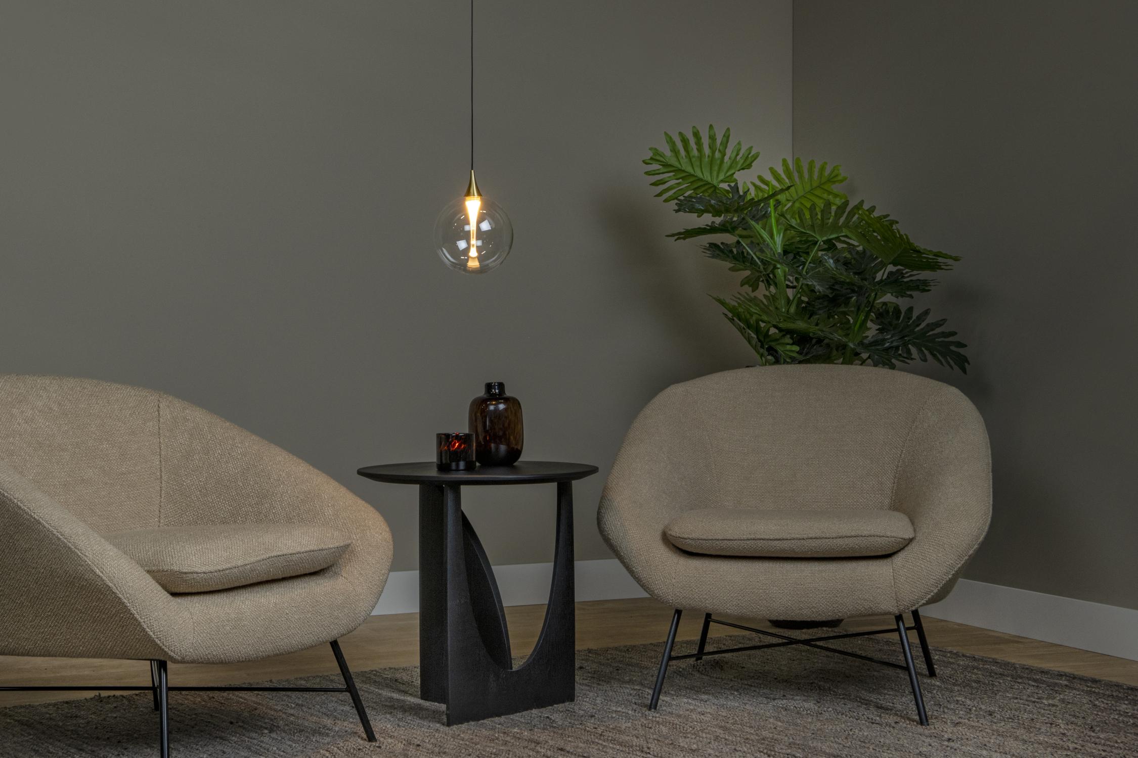 Lucide GISELA - Hanglamp - Ø 16 cm - LED Dimb. - 1x5W 2700K - Transparant | Premium - KwaliteitWonen.nl