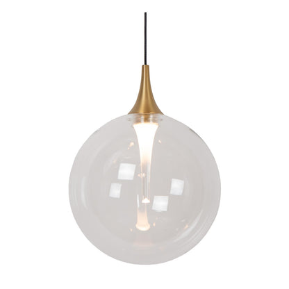 Lucide GISELA - Hanglamp - Ø 16 cm - LED Dimb. - 1x5W 2700K - Transparant | Premium - KwaliteitWonen.nl