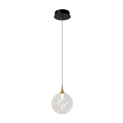 Lucide GISELA - Hanglamp - Ø 16 cm - LED Dimb. - 1x5W 2700K - Transparant | Premium - KwaliteitWonen.nl