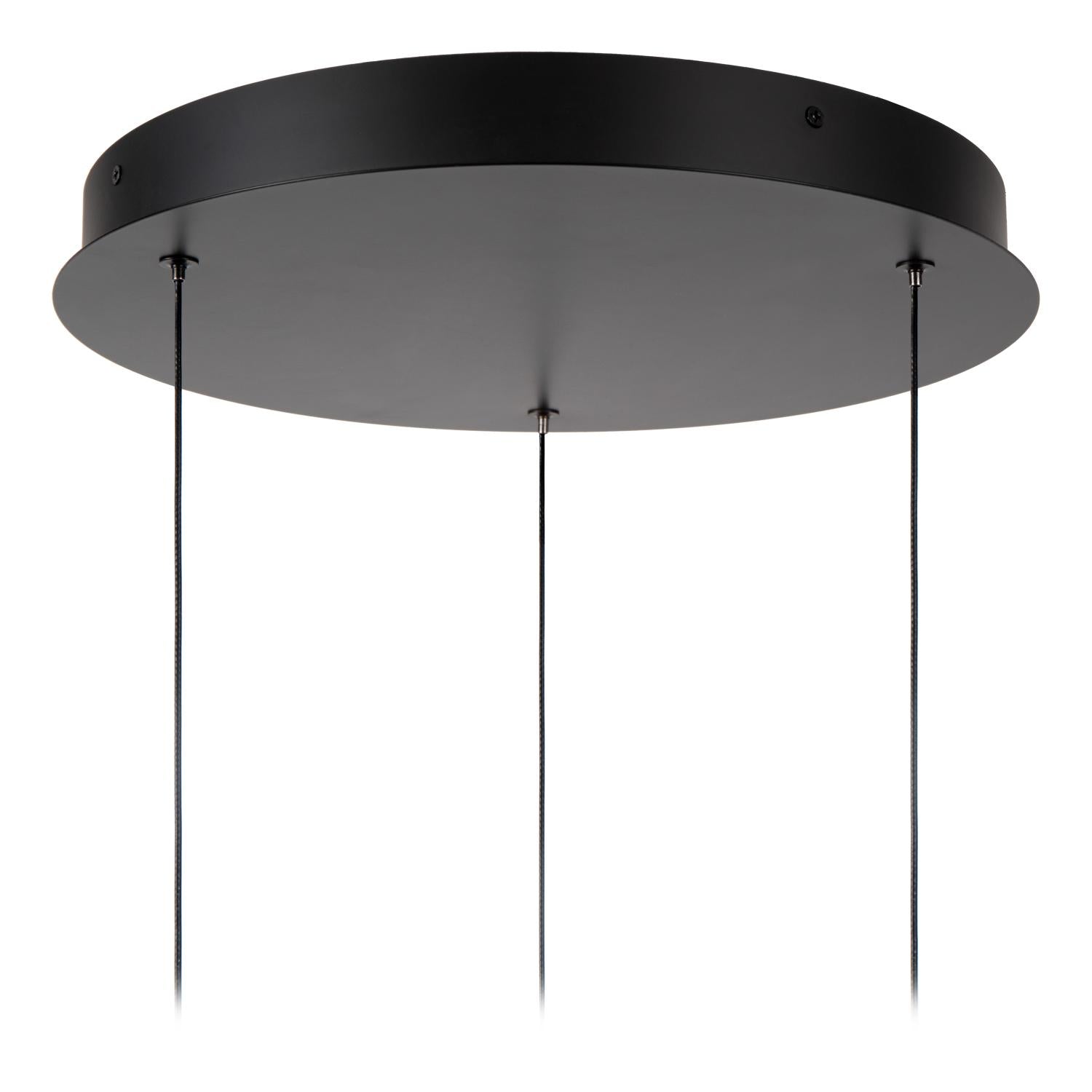 Lucide GISELA - Hanglamp - Ø 36 cm - LED Dimb. - 3x4,3W 2700K - Amber | Premium - KwaliteitWonen.nl
