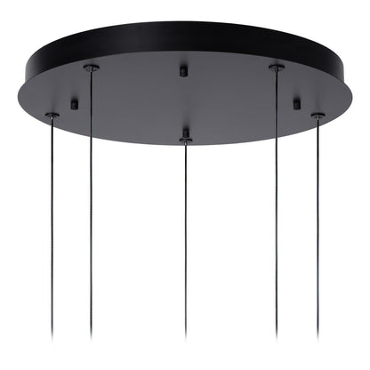 Lucide GISELA - Hanglamp - Ø 48 cm - LED Dimb. - 5x3,8W 2700K - Transparant | Premium - KwaliteitWonen.nl