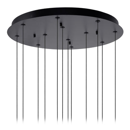 Lucide GISELA - Hanglamp - Ø 61 cm - LED Dimb. - 12x3,5W 2700K - Geschikt voor vide en hoge plafonds - Amber | Premium - KwaliteitWonen.nl