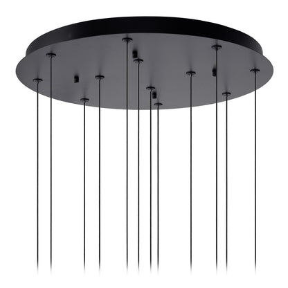 Lucide GISELA - Hanglamp - Ø 61 cm - LED Dimb. - 12x3,5W 2700K - Geschikt voor vide en hoge plafonds - Amber | Premium - KwaliteitWonen.nl