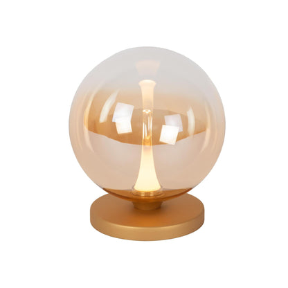Lucide GISELA - Tafellamp - Ø 16 cm - LED Dimb. - 1x5W 2700K - Amber | Premium - KwaliteitWonen.nl