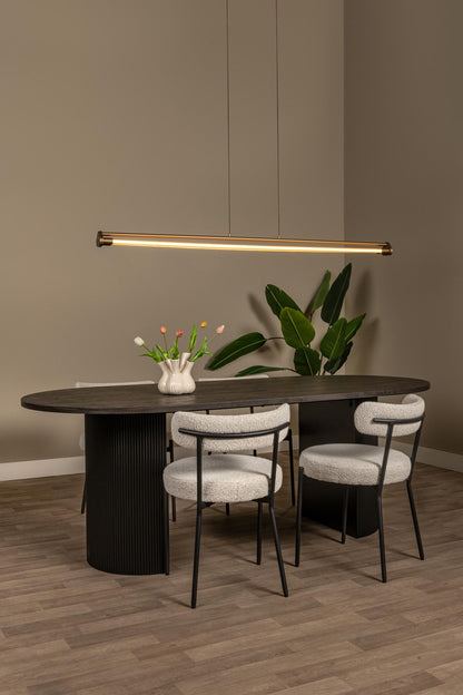 Lucide JANDERIN - Hanglamp - LED Dimb. - CCT - 2x16,5W 2200K/3300K - Handbewegingssensor - Champagne kleur | Vibes - KwaliteitWonen.nl