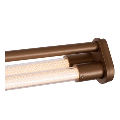 Lucide JANDERIN - Hanglamp - LED Dimb. - CCT - 2x16,5W 2200K/3300K - Handbewegingssensor - Champagne kleur | Vibes - KwaliteitWonen.nl
