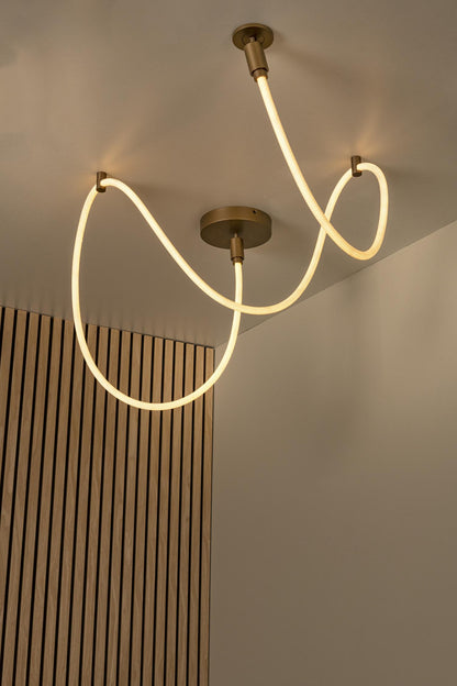 Lucide JANDERIN - Plafonnière - LED Dimb. - CCT - 1x36W 2200K/3300K - Champagne kleur | Vibes - KwaliteitWonen.nl