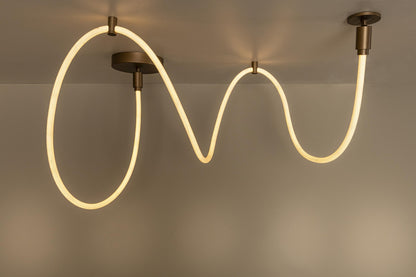 Lucide JANDERIN - Plafonnière - LED Dimb. - CCT - 1x36W 2200K/3300K - Champagne kleur | Vibes - KwaliteitWonen.nl