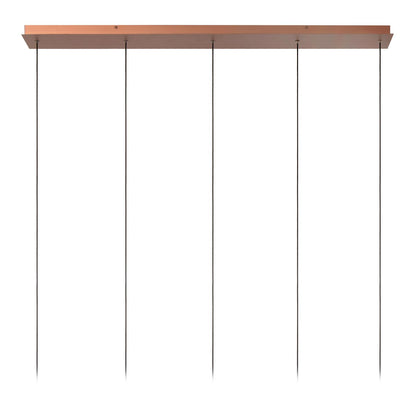 Lucide JASMINE - Hanglamp - LED Dimb. - CCT - 5x4W 2200K/3300K - Koper | Premium - KwaliteitWonen.nl