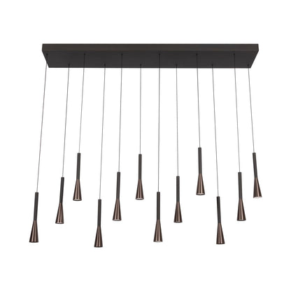 Lucide JOAKIM - Hanglamp - LED Dimb. - CCT - 12x7W 2700K/4000K - Met vervangbare LED-module - Koffie | Premium - KwaliteitWonen.nl