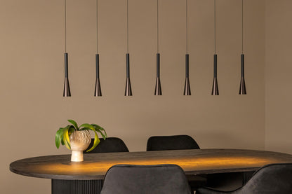 Lucide JOAKIM - Hanglamp - LED Dimb. - CCT - 7x6,2W 2700K/4000K - Met vervangbare LED-module - Koffie | Premium - KwaliteitWonen.nl