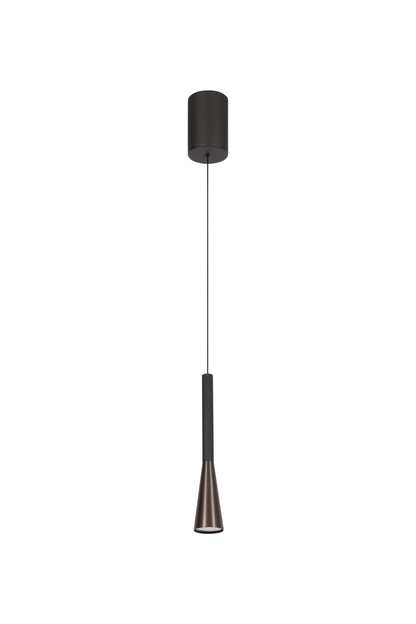 Lucide JOAKIM - Hanglamp - Ø 7,7 cm - LED Dimb. - CCT - 1x7W 2700K/4000K - Met vervangbare LED-module - Koffie | Premium - KwaliteitWonen.nl