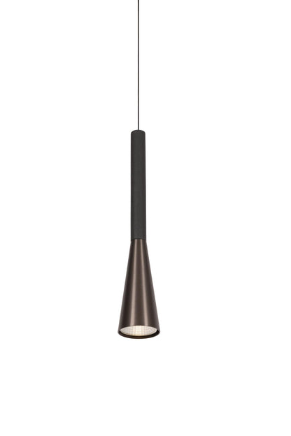 Lucide JOAKIM - Hanglamp - Ø 7,7 cm - LED Dimb. - CCT - 1x7W 2700K/4000K - Met vervangbare LED-module - Koffie | Premium - KwaliteitWonen.nl