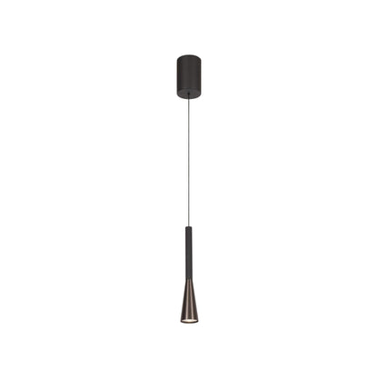 Lucide JOAKIM - Hanglamp - Ø 7,7 cm - LED Dimb. - CCT - 1x7W 2700K/4000K - Met vervangbare LED-module - Koffie | Premium - KwaliteitWonen.nl