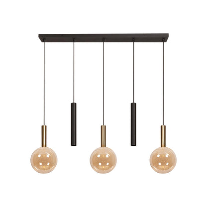 Lucide JOSIANE - Hanglamp - 3xG9 - Amber | Vibes - KwaliteitWonen.nl