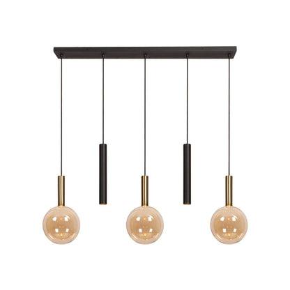 Lucide JOSIANE - Hanglamp - 3xG9 - Amber | Vibes - KwaliteitWonen.nl