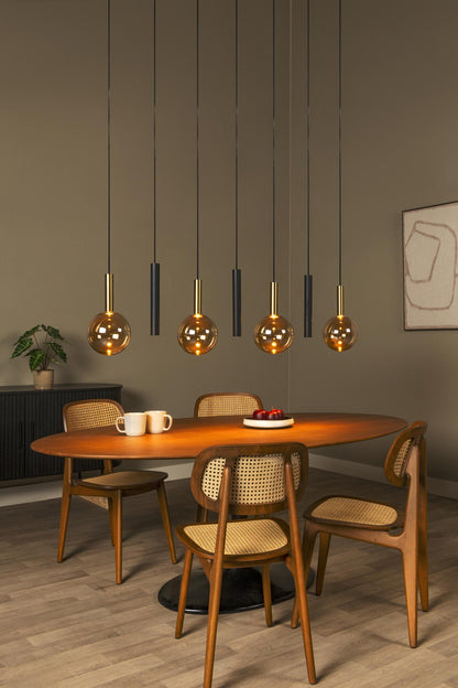 Lucide JOSIANE - Hanglamp - 4xG9 - Zwart | Vibes - KwaliteitWonen.nl