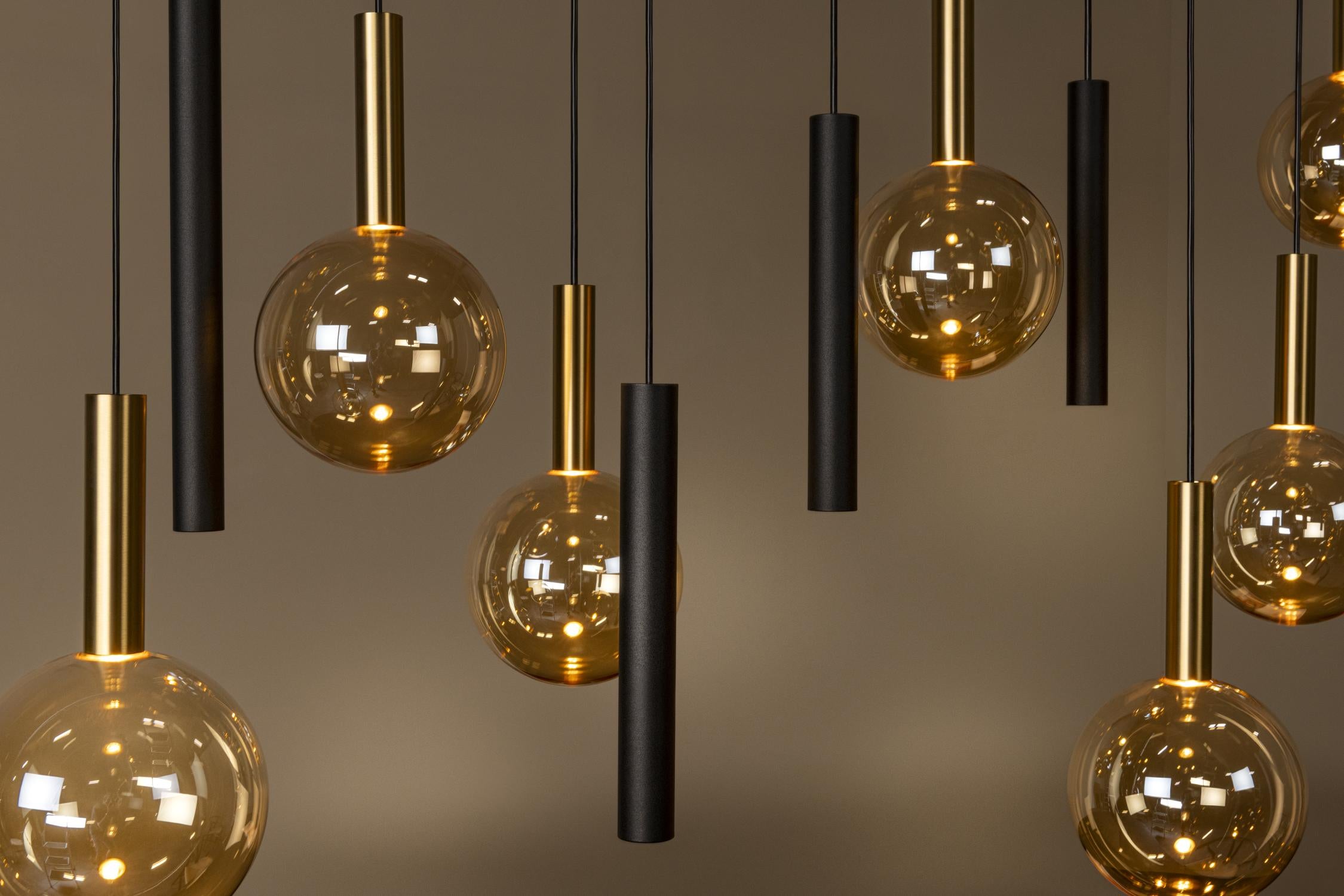 Lucide JOSIANE - Hanglamp - 7xG9 - Zwart | Vibes - KwaliteitWonen.nl