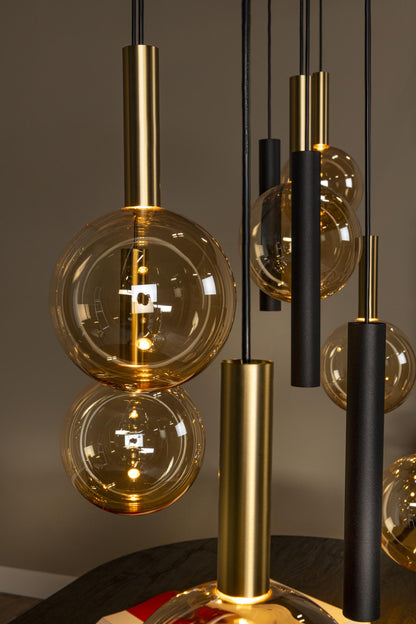Lucide JOSIANE - Hanglamp - 7xG9 - Zwart | Vibes - KwaliteitWonen.nl