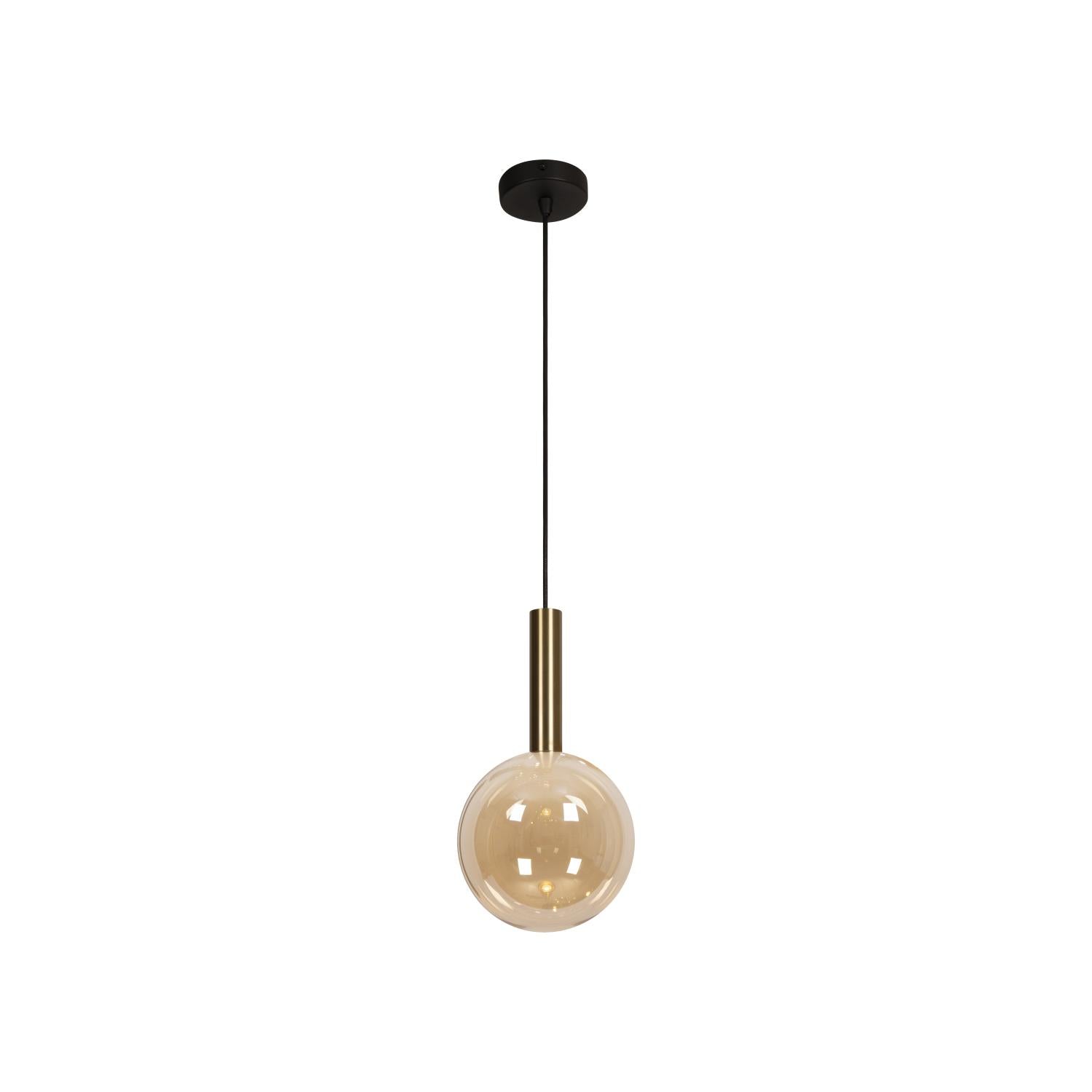 Lucide JOSIANE - Hanglamp - Ø 18 cm - 1xG9 - Amber | Vibes - KwaliteitWonen.nl