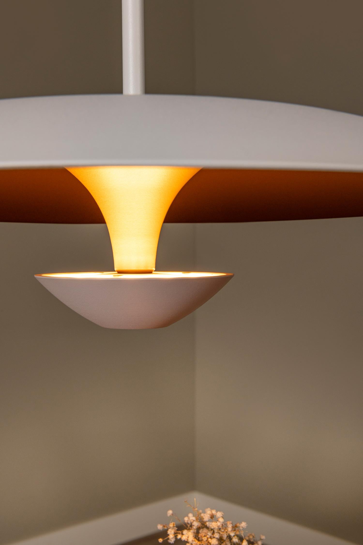Lucide KENNETH - Hanglamp - Ø 40 cm - LED Dimb. - 1x12W 2700K - Wit | Premium - KwaliteitWonen.nl