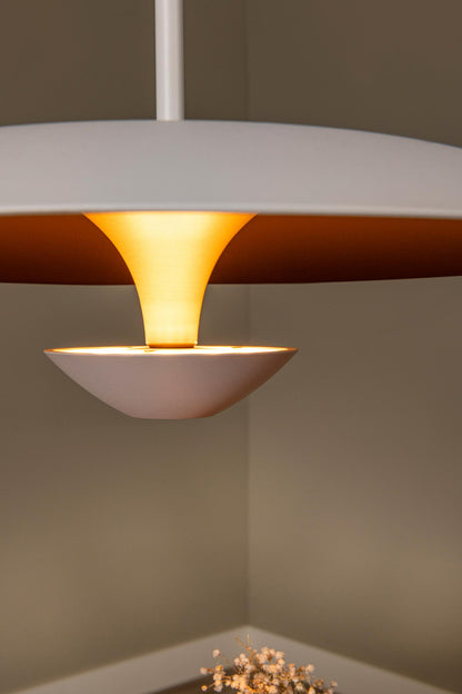 Lucide KENNETH - Hanglamp - Ø 40 cm - LED Dimb. - 1x12W 2700K - Wit | Premium - KwaliteitWonen.nl