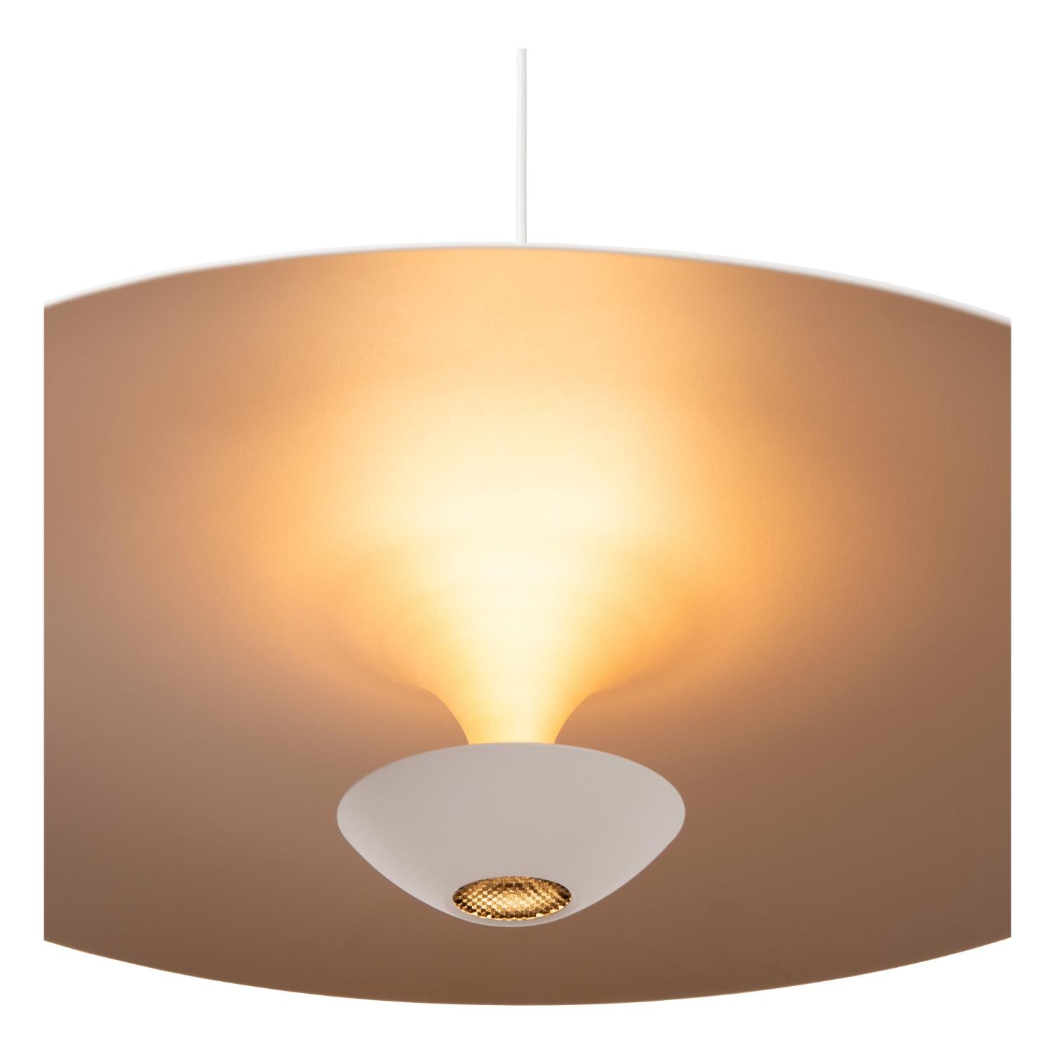 Lucide KENNETH - Hanglamp - Ø 60 cm - LED Dimb. - 1x16W 2700K - Wit | Premium - KwaliteitWonen.nl