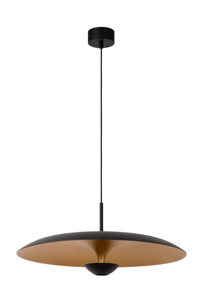 Lucide KENNETH - Hanglamp - Ø 60 cm - LED Dimb. - 1x16W 2700K - Zwart | Premium - KwaliteitWonen.nl
