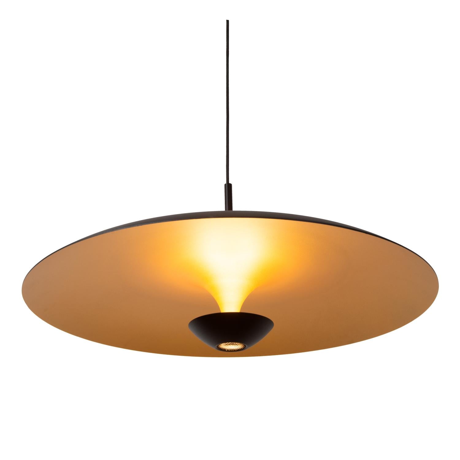 Lucide KENNETH - Hanglamp - Ø 60 cm - LED Dimb. - 1x16W 2700K - Zwart | Premium - KwaliteitWonen.nl