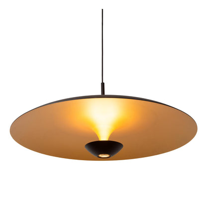Lucide KENNETH - Hanglamp - Ø 60 cm - LED Dimb. - 1x16W 2700K - Zwart | Premium - KwaliteitWonen.nl