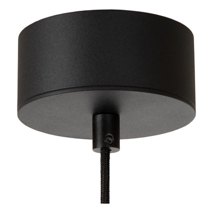 Lucide KENNETH - Hanglamp - Ø 60 cm - LED Dimb. - 1x16W 2700K - Zwart | Premium - KwaliteitWonen.nl