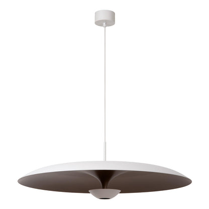 Lucide KENNETH - Hanglamp - Ø 80 cm - LED Dimb. - 1x22W 2700K - Wit | Premium - KwaliteitWonen.nl