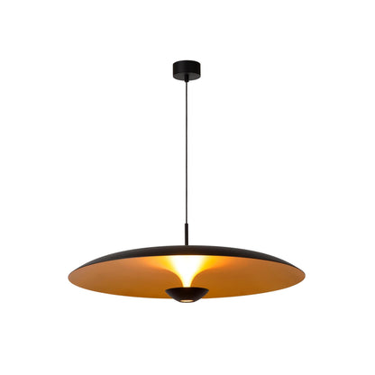 Lucide KENNETH - Hanglamp - Ø 80 cm - LED Dimb. - 1x22W 2700K - Zwart | Premium - KwaliteitWonen.nl