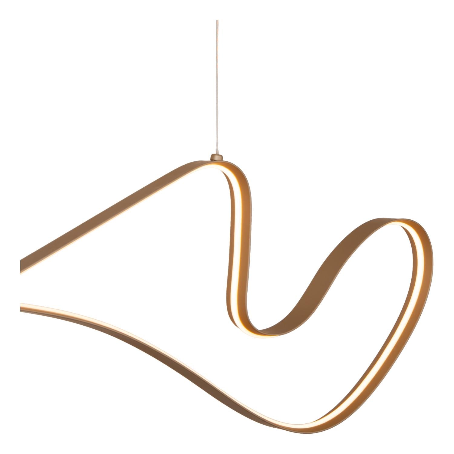 Lucide LAMBADA - Hanglamp - LED Dimb. - 1x47W 2700K - Champagne kleur | Premium - KwaliteitWonen.nl