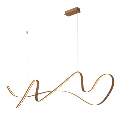 Lucide LAMBADA - Hanglamp - LED Dimb. - 1x47W 2700K - Champagne kleur | Premium - KwaliteitWonen.nl