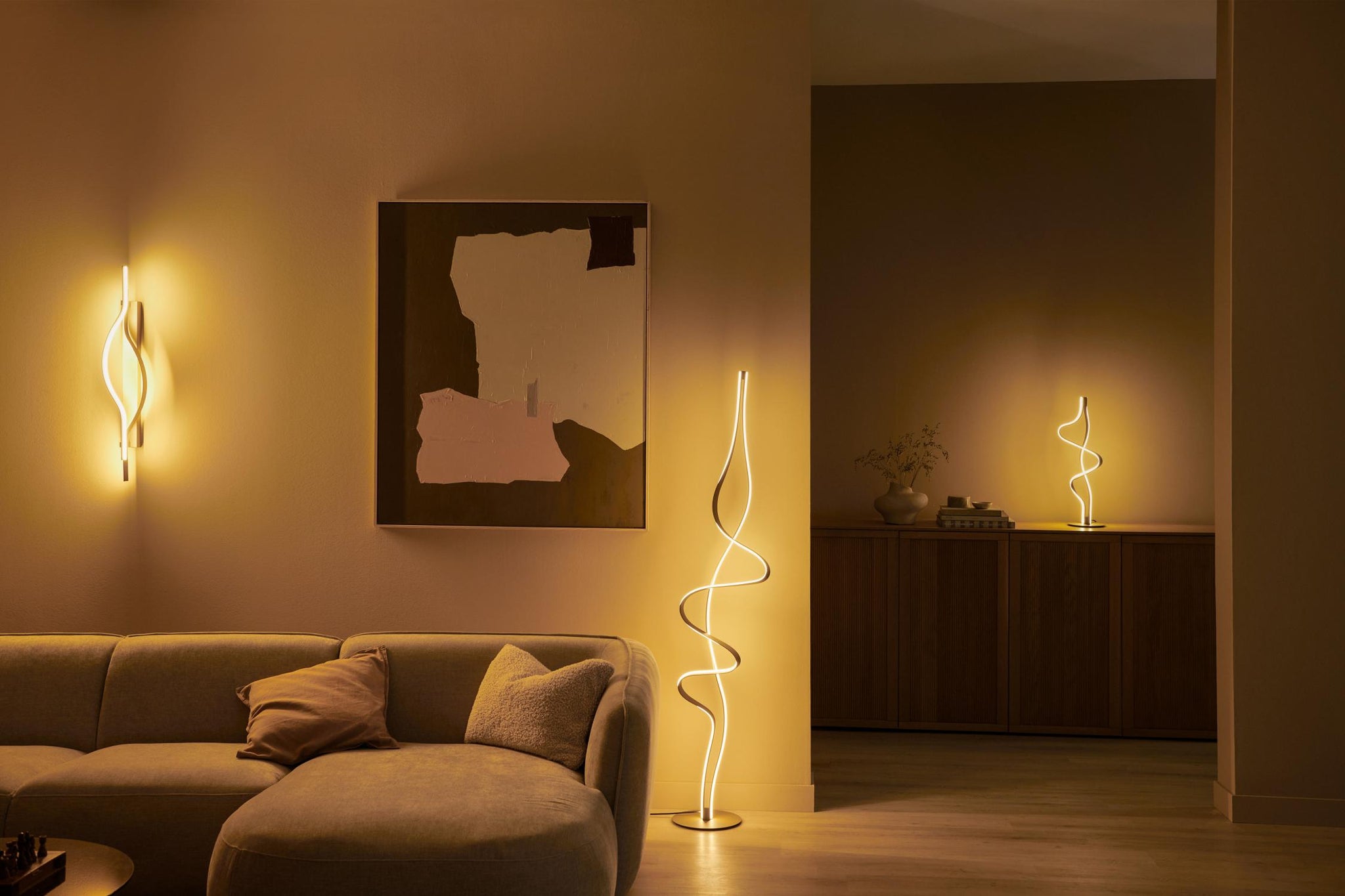 Lucide LAMBADA - Tafellamp - LED Dimb. - 1x19W 2700K - Champagne kleur | Premium - KwaliteitWonen.nl