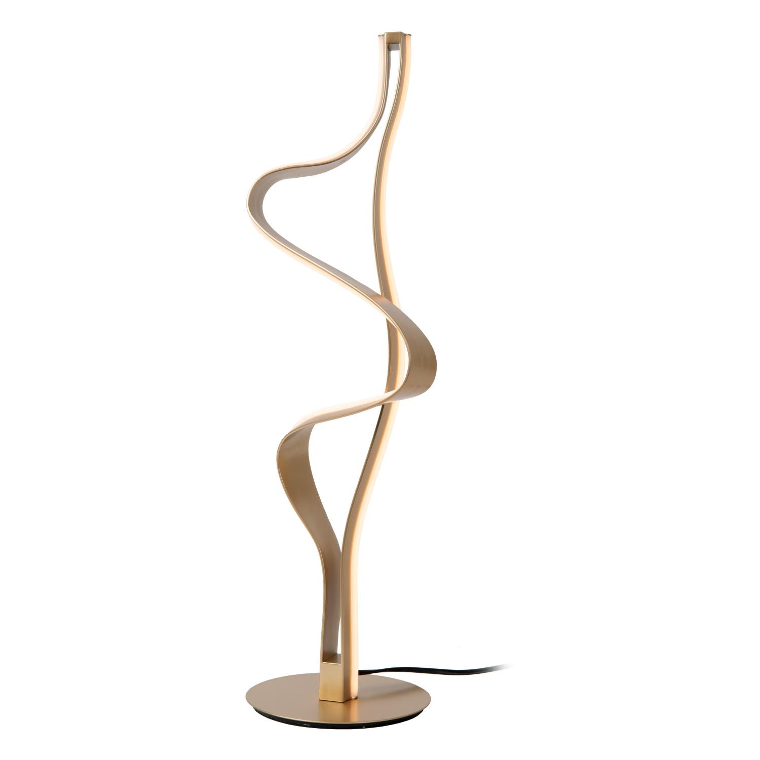 Lucide LAMBADA - Tafellamp - LED Dimb. - 1x19W 2700K - Mat Goud / Messing | Premium - KwaliteitWonen.nl