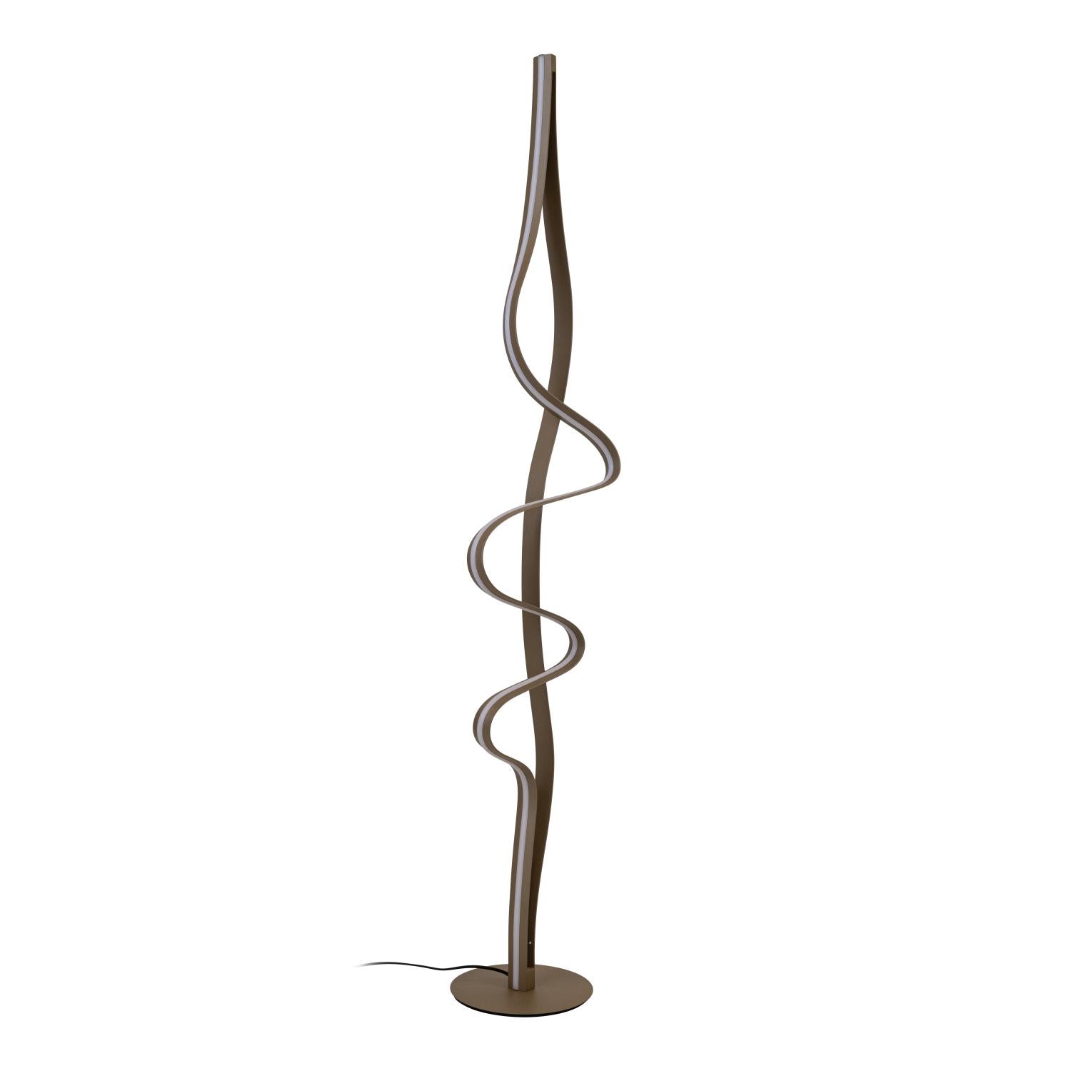 Lucide LAMBADA - Vloerlamp - LED Dimb. - 1x38W 2700K - Mat Goud / Messing | Premium - KwaliteitWonen.nl