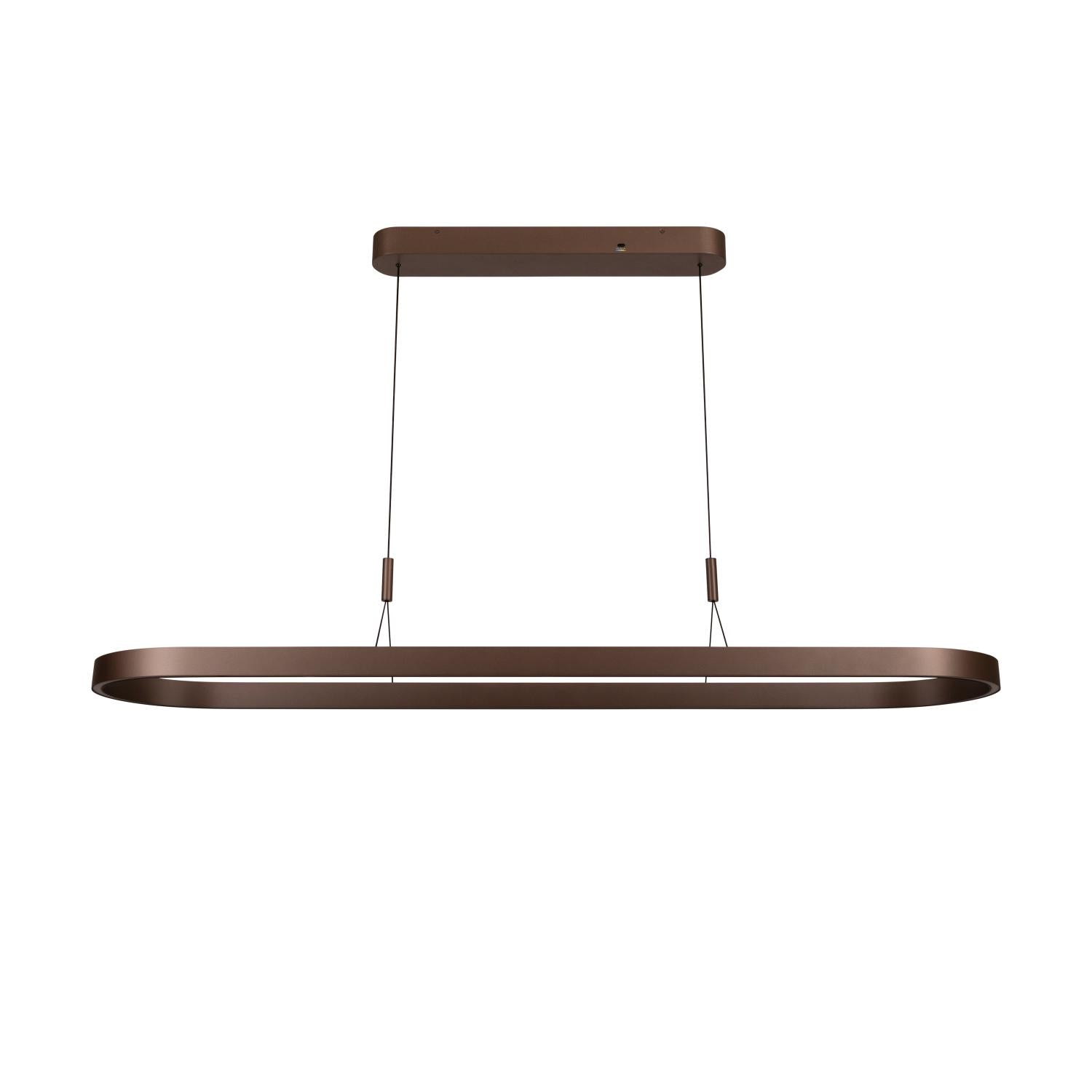 Lucide LIANE - Hanglamp - LED Dimb. - CCT - 2x40W 2700K/4000K - Roest bruin | Vibes - KwaliteitWonen.nl