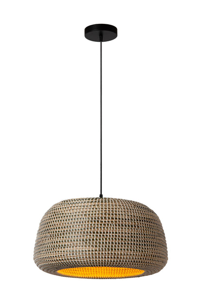 Lucide MADUKA - Hanglamp - 1xE27 - Bruin | Premium - KwaliteitWonen.nl