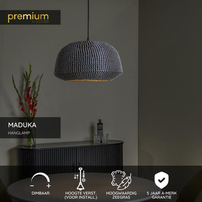 Lucide MADUKA - Hanglamp - 1xE27 - Zwart | Premium - KwaliteitWonen.nl