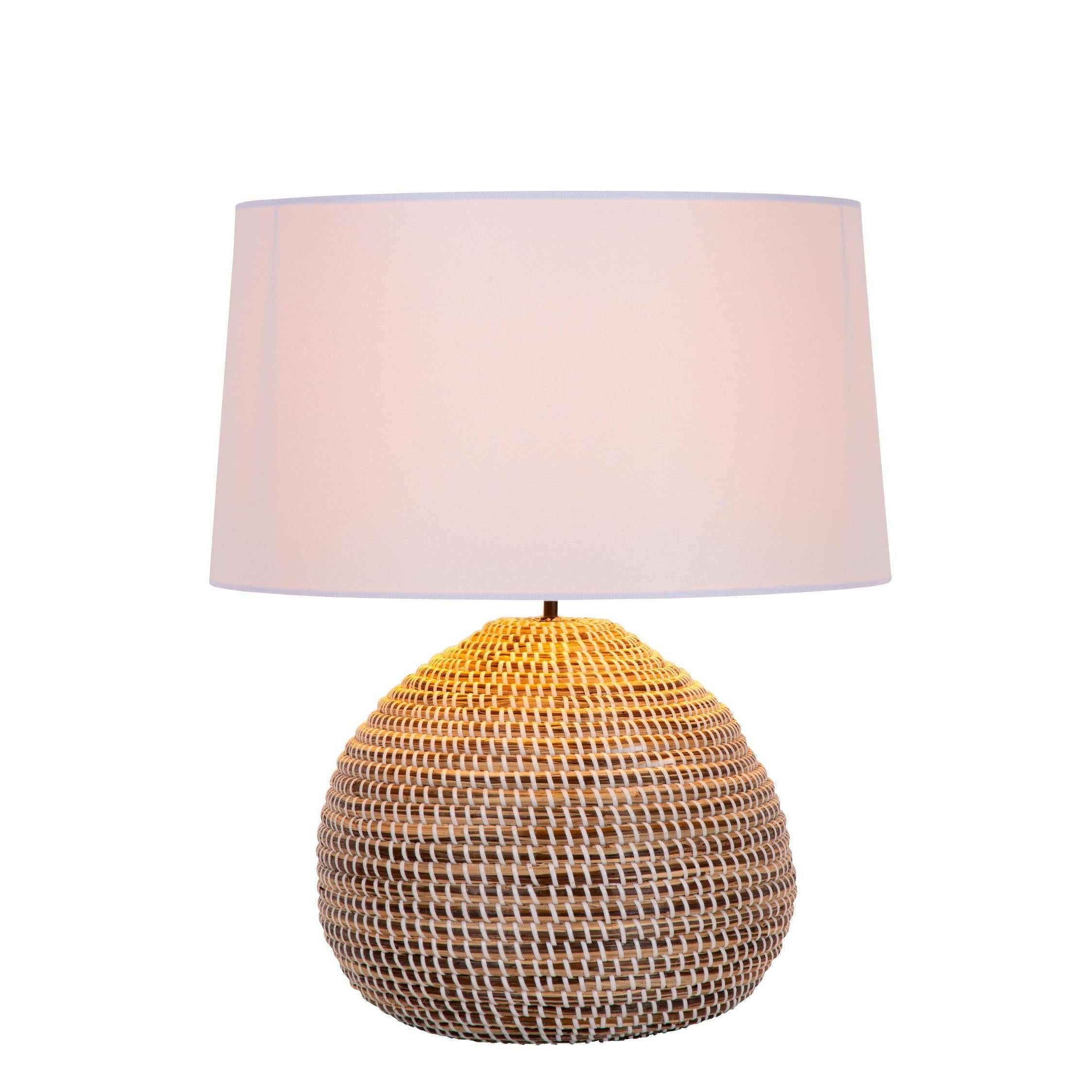 Lucide MADUKA - Tafellamp - Ø 45 cm - 1xE27 - Naturel | Premium - KwaliteitWonen.nl