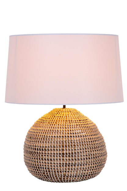 Lucide MADUKA - Tafellamp - Ø 45 cm - 1xE27 - Naturel | Premium - KwaliteitWonen.nl