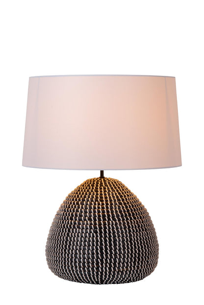 Lucide MADUKA - Tafellamp - Ø 45 cm - 1xE27 - Zwart | Premium - KwaliteitWonen.nl
